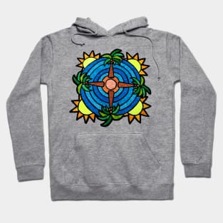 Tropical Island Themed Mandala Hoodie